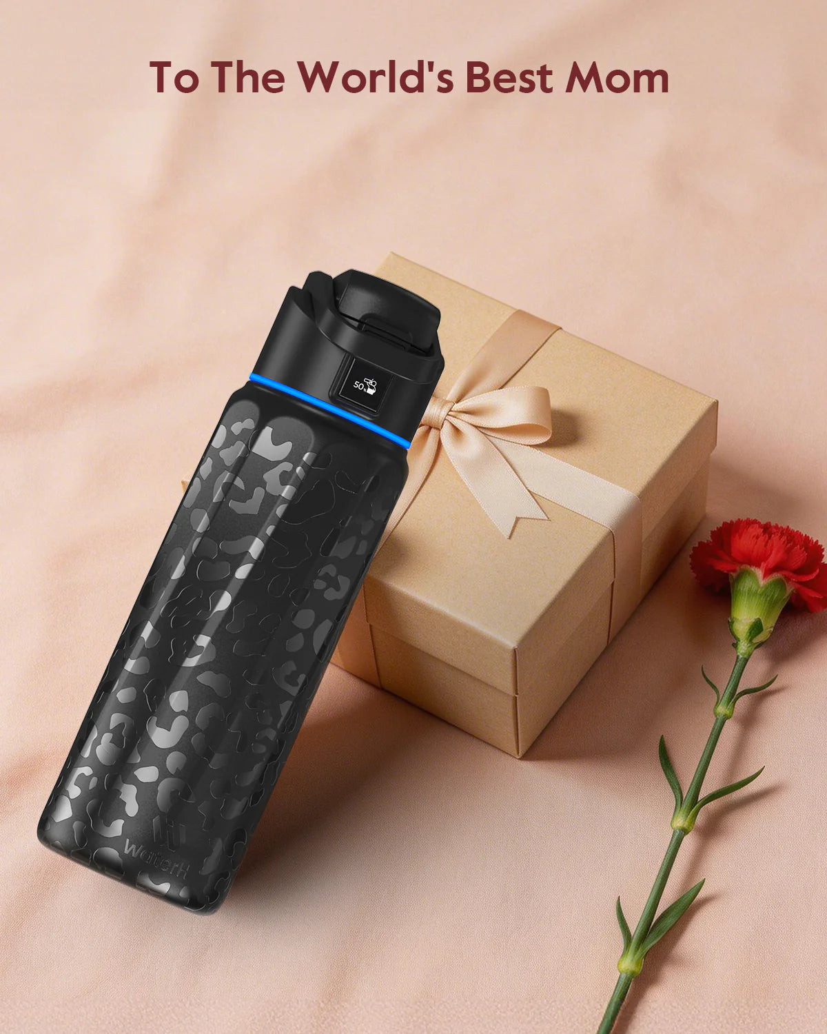 Waterh Boost Smart Water Bottle: 32 Oz Hydration Tracker with APP & Insulation