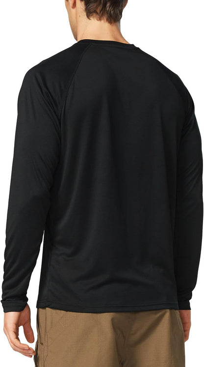 Men'S UPF 50+ Sun Protection Shirts Long Sleeve Rash Guard | 4-Way Stretch, Quick Dry, Soft Comfort Fabric, UV Protection, Breathable Lightweight for Fishing, Swimming, Surfing