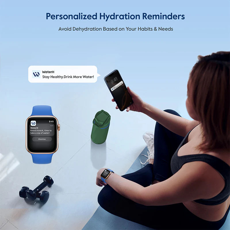 Waterh Boost Smart Water Bottle: 32 Oz Hydration Tracker with APP & Insulation