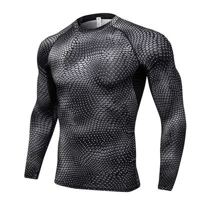 Quick Dry Workout Running Shirt Compression Fitness Tops Breathable Jersey Gym T-Shirts Clothing Rashguard Male Sport Shirts Men