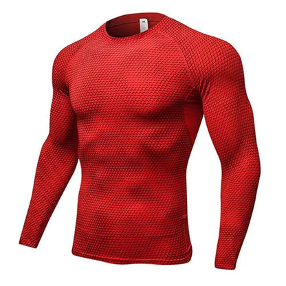 Quick Dry Workout Running Shirt Compression Fitness Tops Breathable Jersey Gym T-Shirts Clothing Rashguard Male Sport Shirts Men