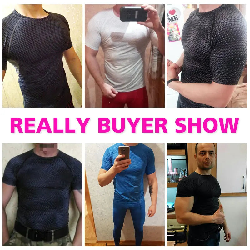 Quick Dry Workout Running Shirt Compression Fitness Tops Breathable Jersey Gym T-Shirts Clothing Rashguard Male Sport Shirts Men