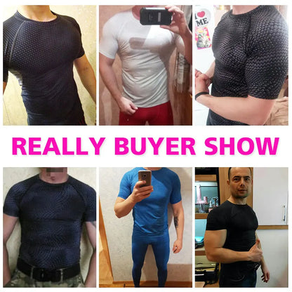 Quick Dry Workout Running Shirt Compression Fitness Tops Breathable Jersey Gym T-Shirts Clothing Rashguard Male Sport Shirts Men